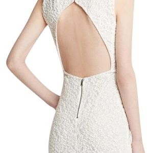 Authentic Alice + Olivia White Lace Gown